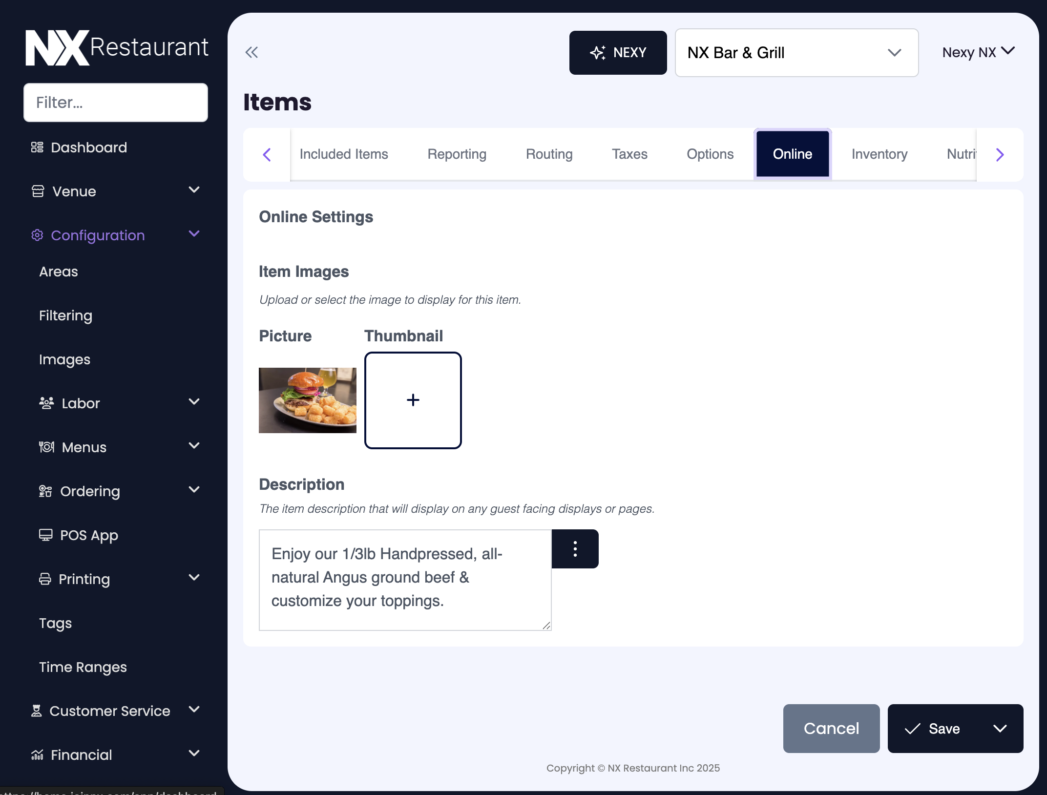 Configuration - Menu - Item - Online.png