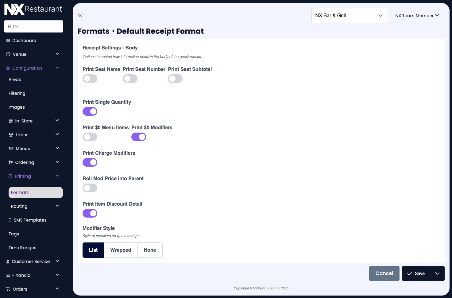 Configuration Printing Formats Item Settings.png