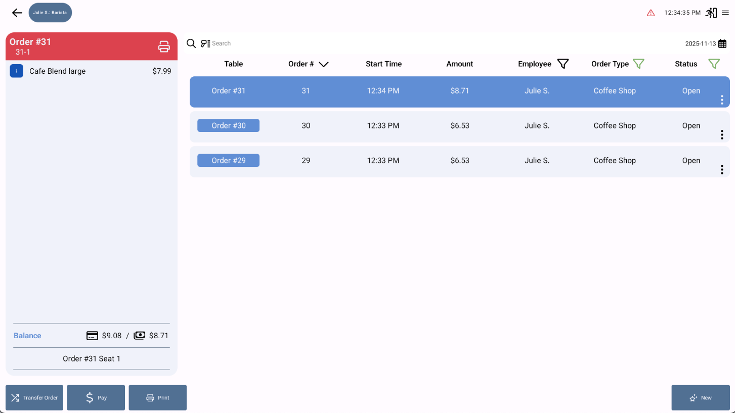 NX Restaurant POS Order List.png