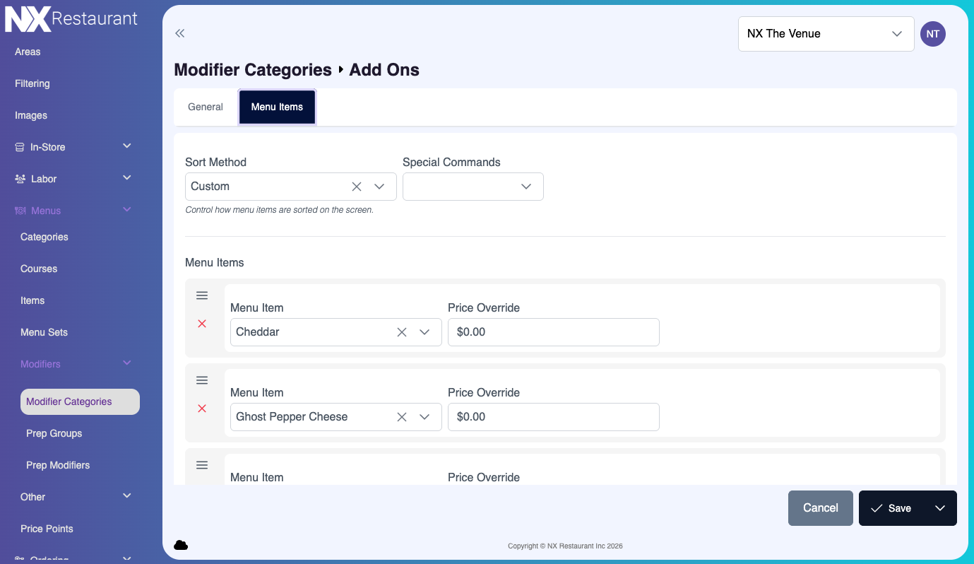 Menus - Modifiers - Categories - Menu Items.png