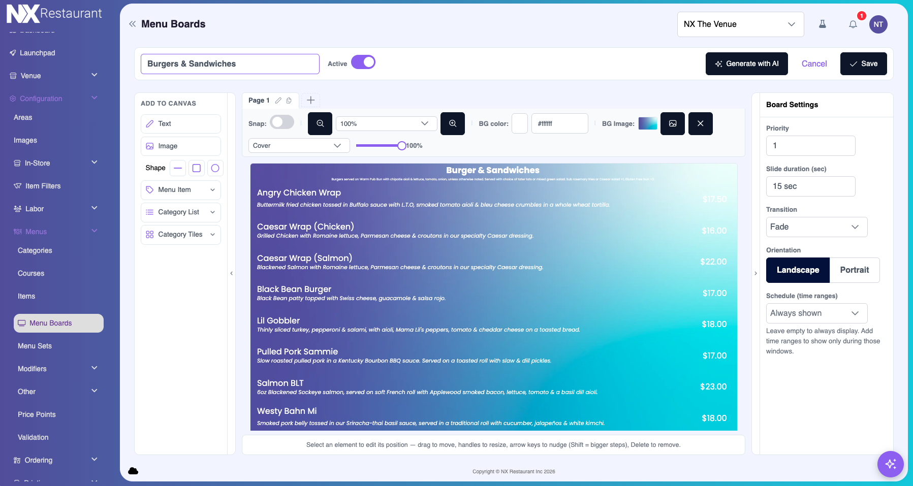 Menu Board - Configuration - Landscape.png