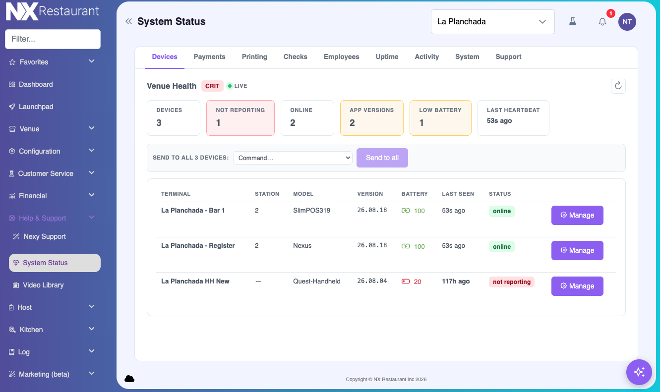 NX Portal - Help and Support - System Status.png